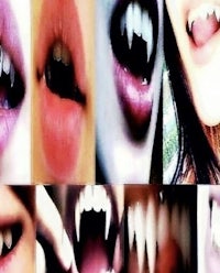 a collage of different pictures of a woman's mouth